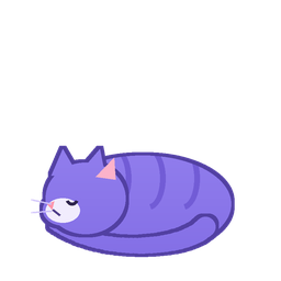кот спит клубком